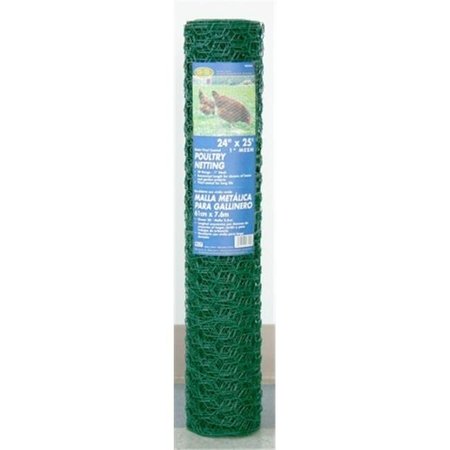MAT Mat 24in. x 25ft. 1in. Mesh PVC Coated Green Poultry Netting  308452B 308452B